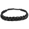 DIGUAN Synthetic Hair Braided Headband Classic Chunky Wide Plaited Braids Elastic Stretch Hairpiece Women Girl Beauty accessory, 55g aHairBeauty (Natural Black)