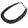 DIGUAN Synthetic Hair Braided Headband Classic Chunky Wide Plaited Braids Elastic Stretch Hairpiece Women Girl Beauty accessory, 55g aHairBeauty (Natural Black)