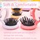 Travel Hair Brush Set - 6Pcs Mini Round Folding Massage Combs for Women and Girls, Random Styles