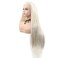 SN Afro America Long Braided Wigs With Baby Hair (White Blonde)
