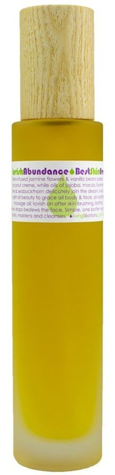 LIVING LIBATIONS - Organic Best Skin Ever All-In-One Facial Cleanser, Exfoliator + Moisturizer   Natural, Wildcrafted, Vegan Clean Beauty (Lavish Abundance, 3.38 fl oz   100 ml)