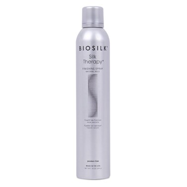 BioSilk Silk Therapy Finishing Spray Natural Hold, Natural-Hold Hairspray For Long-Lasting Styles, Sulfate, Paraben, &amp; Cruelty-Free, 10 Oz