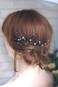 Kercisbeauty Handmade Wedding Hair Pins with Black Crystal Beads Rhinestones for Brides Bridal Hair Piece Prom Women Hair Accessories 2pcs