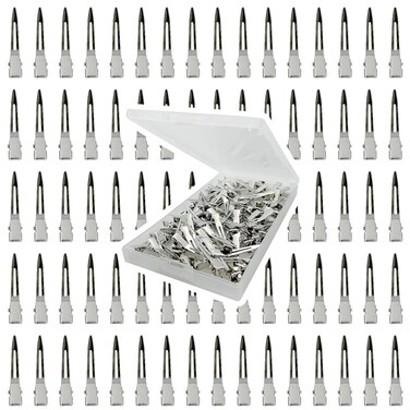 HiJeaton 90pcs Metal Duck Billed Hair Clips for Women Styling Sectioning, Silver Hair Pins for Long Hair, Alligator Curl Loc Clips for Thick Hair Roller, Salon, Bows DIY
