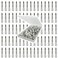 HiJeaton 90pcs Metal Duck Billed Hair Clips for Women Styling Sectioning, Silver Hair Pins for Long Hair, Alligator Curl Loc Clips for Thick Hair Roller, Salon, Bows DIY