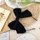 Bow Headband Cute Large Big Bow Hair Bands for Women Girls Soft Elastic Solid Satin Black Knot Plain Hair Hoop Wide Fashion Hair Accessory Non Slip Thick Thin Adult Headdress with Double Bowknot