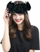 June Bloomy Rose Floral Crown Garland Flower Headband Headpiece for Wedding Festival