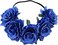 June Bloomy Rose Floral Crown Garland Flower Headband Headpiece for Wedding Festival