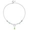 Merroyal Women Gothic Head Chain Crystal Pendant Headpieces Gypsy Boho Celtic Knot Hairband Halloween Hair Acessories (Silver and Green)