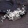 Urberry Bridal Flower Side Hair Clips Pearl Bridal Headpiece Wedding Accessories