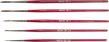 Andrew Mack DC Micro Mono Set of Five (5) Natural Hair Brushes Sizes 000-2