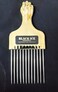 Black Ice, GOLD HANDLE METAL PICK COMB