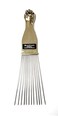 Gold handle pick comb long