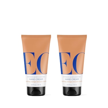 EO Hand Cream, 2.5 Ounce (Pack of 2), Orange Blossom and Vanilla, Organic Plant-Based, Moisturizer for Dry Skin