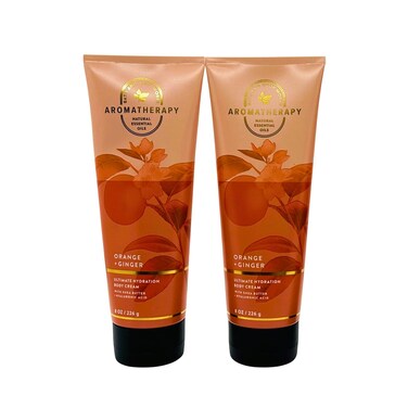 Bath &amp; Body Works Body Cream, Gift Set of 2, 8oz Each (Orange Ginger)