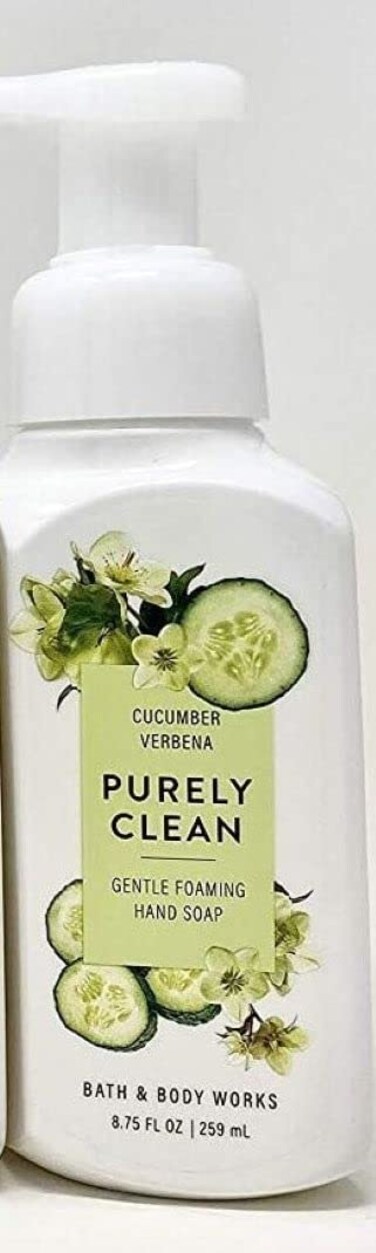 Bath and Body Works Gentle Foaming Hand Soap, 8.75 fl. oz., Cucumber Verbena Purely Clean
