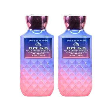 Bath &amp; Body Works Body Lotion Pack of 2, 8oz Each (Pastel Skies)