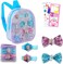 Disney Frozen Hair Accessories Bundle ~ 10 Pc Frozen Hair Set With Frozen Accessories Bag, Hair Bows, Clips, Stickers, And More! (Frozen Hair Accessories)