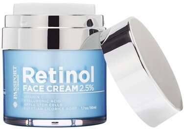 Retinol 2.5% High Potency Face Cream - Anti-Aging Cream - Organic Moisturizing Cream with Vitamin C, Hyaluronic Acid &amp; Essential Oils - Retinol Moisturizer for Dry Skin - 1.7oz