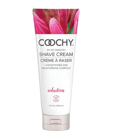 Coochy Intimate Shaving Cream   Shave Conditioner &amp; Moisturizer for Face &amp; Body   Ideal for Sensitive Skin Care, Anti-Bump   Seduction, 7.2 oz