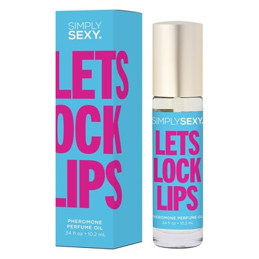 Let's Lock Lips Roll-On Pheromone Perfume - Women's Perfume Body Oil &amp; Cologne Oil - Essential Oil Perfume &amp; Fragrance Oil - Women's Fragrances &amp; Pheromone Perfume Oil - 0.34 floz, 10.2ml