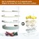Kamehame Headband and Scrunchie Holder, Bottom Can Place Small Hair Accessories, Clear Acrylic Organizer for Hair Accessories, Hair Clips, Hair Ties, Bows, Pins and More