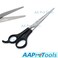 Stainless Steel Barber Razor Edge Hair Cutting Shear Scissors 16.7cm Long Black