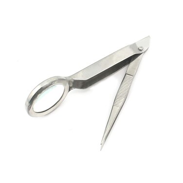 Magnifying Lighted Tweezers, Silver
