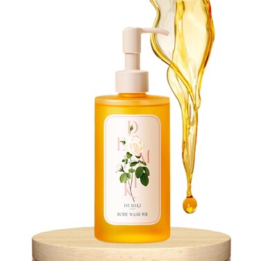 Hydrating Body Wash for Sensitive &amp; Dry Skin, White Rose Scent, Nourishing Shower Oil for Women, Winter Moisture Care, Sulfate-Free, Paraben-Free, Dye-Free, 10 fl oz