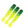 Braiding Hair Ombre Green 2 Tone Color High Temperature Synthetic Hair Jumbo Braiding Hair Extensions for Twist Braids Crochet Hair (Green-Fluorescent Green 24" 3PCS)