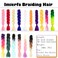 Braiding Hair Ombre Green 2 Tone Color High Temperature Synthetic Hair Jumbo Braiding Hair Extensions for Twist Braids Crochet Hair (Green-Fluorescent Green 24" 3PCS)