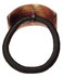 France Luxe Rectangle Ponytail Holder - Caramel Horn