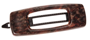 France Luxe Mini Cutout Rectangle on Plastic Tige Boule Barrette - Mojave