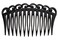 France Luxe Small Filigree Comb Pair - Black
