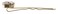 L. Erickson Bella Crystal Bobby Pin - Crystal/Gold