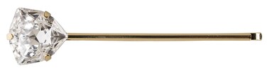 L. Erickson Bella Crystal Bobby Pin - Crystal/Gold