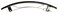 France Luxe Belle Casual Rectangle Barrette - Black