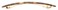 France Luxe Long and Skinny Barrette - Pavlova (Pavlova Brown)