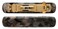 France Luxe Mini Rectangle Barrette Pair - Pavlova Black