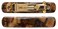 France Luxe Mini Rectangle Barrette Pair - Pavlova Brown