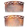 France Luxe Trellis Side Comb Pair, Tortoise