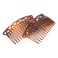 France Luxe Trellis Side Comb Pair, Tortoise