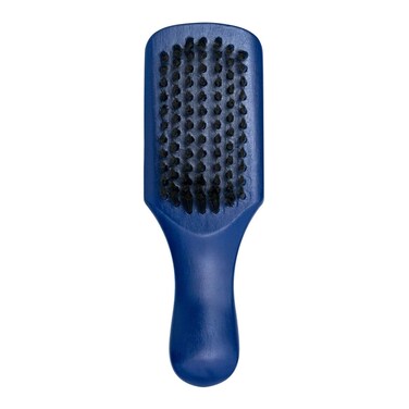 JOHNNY B. Professional Compact Barber Brush, Soft Nylon Bristles (Blue)