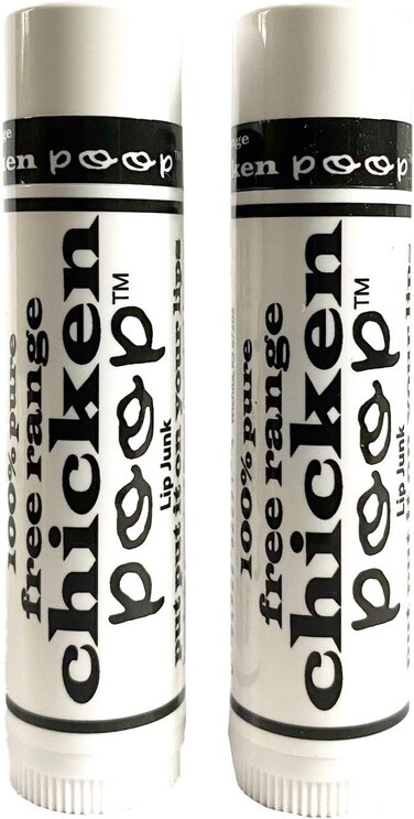 Free Range Chicken Poop (Lip Junk) 0.15 oz Lip Balm (Pack of 2)