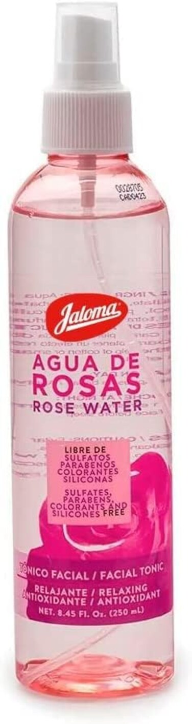 Jaloma   Agua de Rosas, T&oacute;nico Facial, Relajante, Antioxidante, 250ml