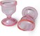 Pink Colored Eye Wash Cups for Effective Eye Cleansing - Eye Shaped Rim, Snug Fit (Set 2 Pcs.)