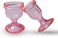 Pink Colored Eye Wash Cups for Effective Eye Cleansing - Eye Shaped Rim, Snug Fit (Set 2 Pcs.)