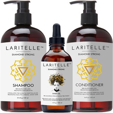 Organic Hair Growth Set   Shampoo 17 oz + Conditioner 16 oz + Hair Loss Treatment 4 oz   Argan Oil, Rosemary, Ginger &amp; Cedarwood   NO GMO, Sulfates, Gluten, Alcohol, Parabens, Phthalates