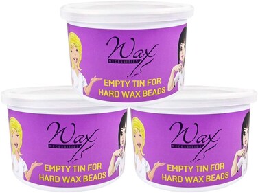Wax Necessities Empty Refill Wax Can for Wax Beads 14.1 Ounces 3 Pack