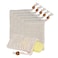 20 Pack Soap Exfoliating Bag, Natural Soap Saver Hand Made Sisal Mesh Soap Bag Bar Soap Bag with Drawstring for Bath &amp; Shower Use